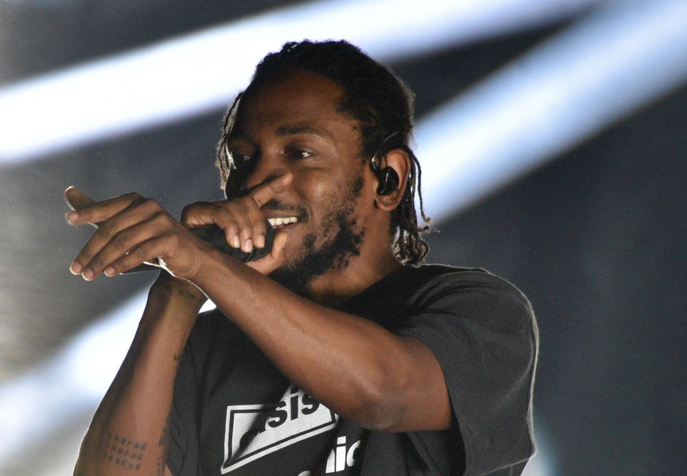 Kendrick Lamar on the rock stage day one of Gandoozy Music Festival at Overland Park Golf Course on September 14, 2018 in Denver, Colorado.
